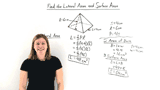 How Do You Find the Lateral and Surface Areas of a Regular Pyramid?