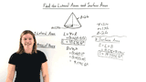 How Do You Find the Lateral and Surface Areas of a Cone?