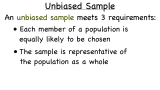 What is an Unbiased Sample?